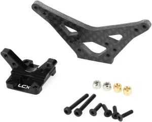LCX Racing RC Car CNC Machined Carbon Fibre Rear Shock Tower for 1/16 LOSI Mini-B Buggy, Upgrades Parts Accessories