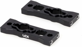 LCX Racing 1/18th RC Crawler Car CNC Aluminum Front Rear Body Lock Plate Set for Losi Mini LMT 4X4 Truck, Upgrades Parts Accessories