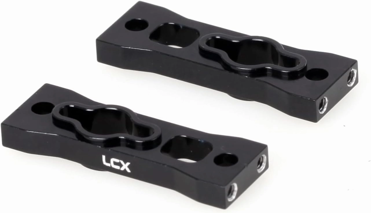 LCX Racing 1/18th RC Crawler Car CNC Aluminum Front Rear Body Lock Plate Set for Losi Mini LMT 4X4 Truck, Upgrades Parts Accessories