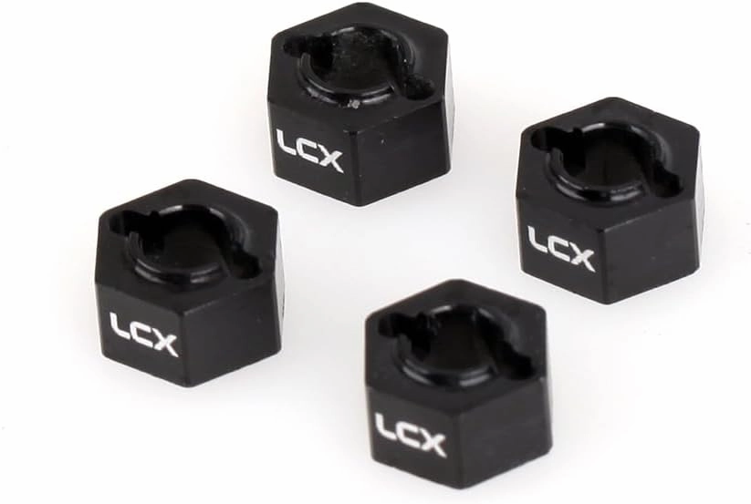 LCX Racing RC Car CNC Machined Aluminum 8mm Wheel Hex System for LOSI 1/16 Mini-B Buggy 1/18 Mini-T 2.0 Stadium Truck, Upgrades Parts Accessories