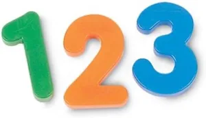 Learning Resources Jumbo Magnetic Numbers, Whiteboard Classroom Accessories, Number Recognition, Counting Skills, Set 36, Ages 3 