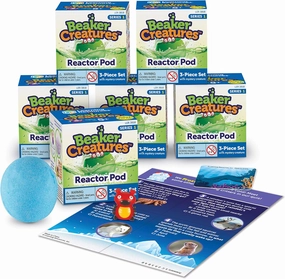 Learning Resources Beaker Creatures Reactor Pods,6 Pack, Ages 5 ,Series 1, STEM Certified Science Toy, Fun Experiments For Kids