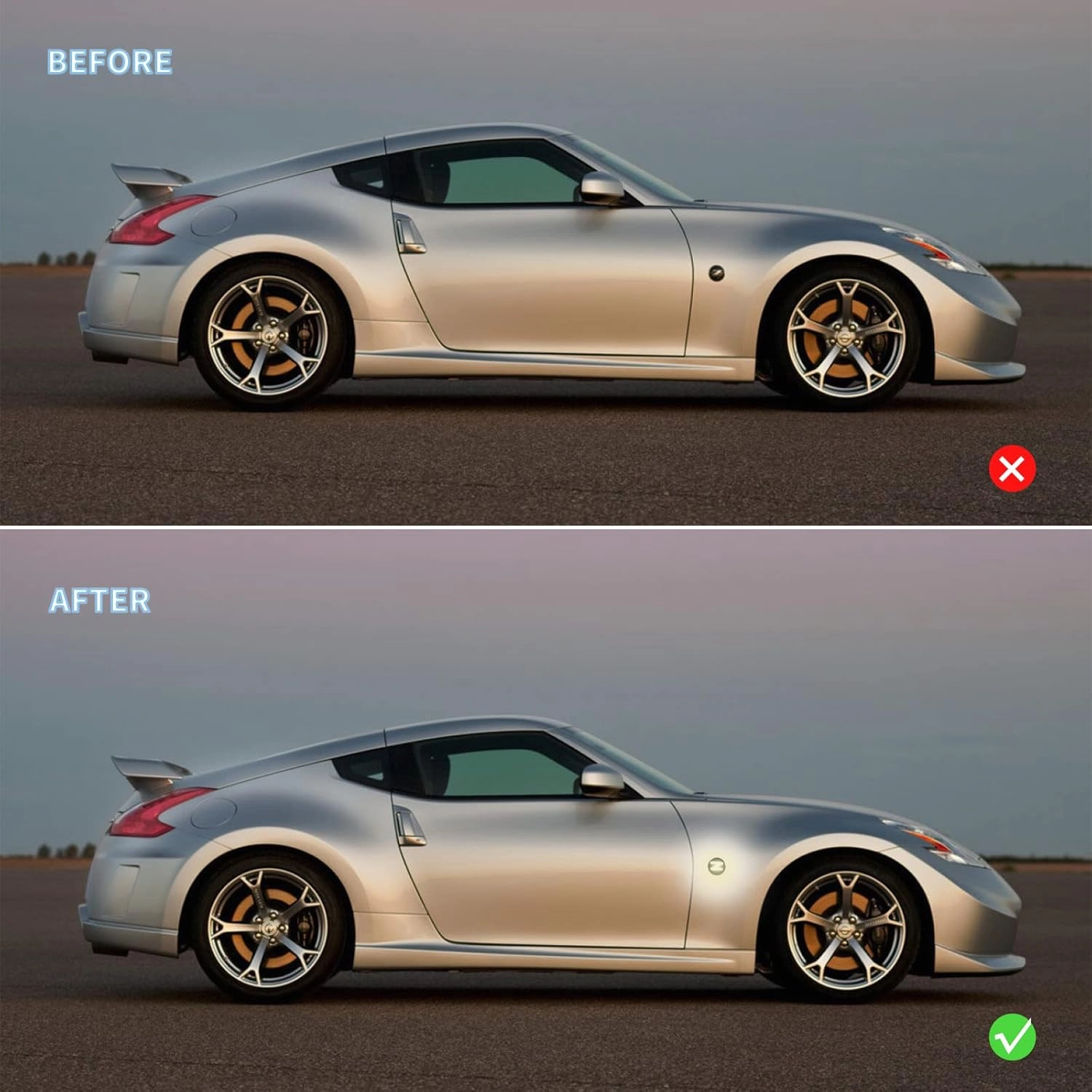 LED Sequential White Side Marker Lights for Nissan 370z Z34 2009-2020, 350z Z33 2003-2009 Turn Signal Lamps 26160-1EK0A 26165-1EK0A, Smoked Len 2pcs