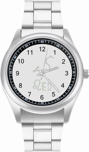Leo Constellation Casual Wrist Watches for Men Classic Business Dress Watch Big Face for Work Gym