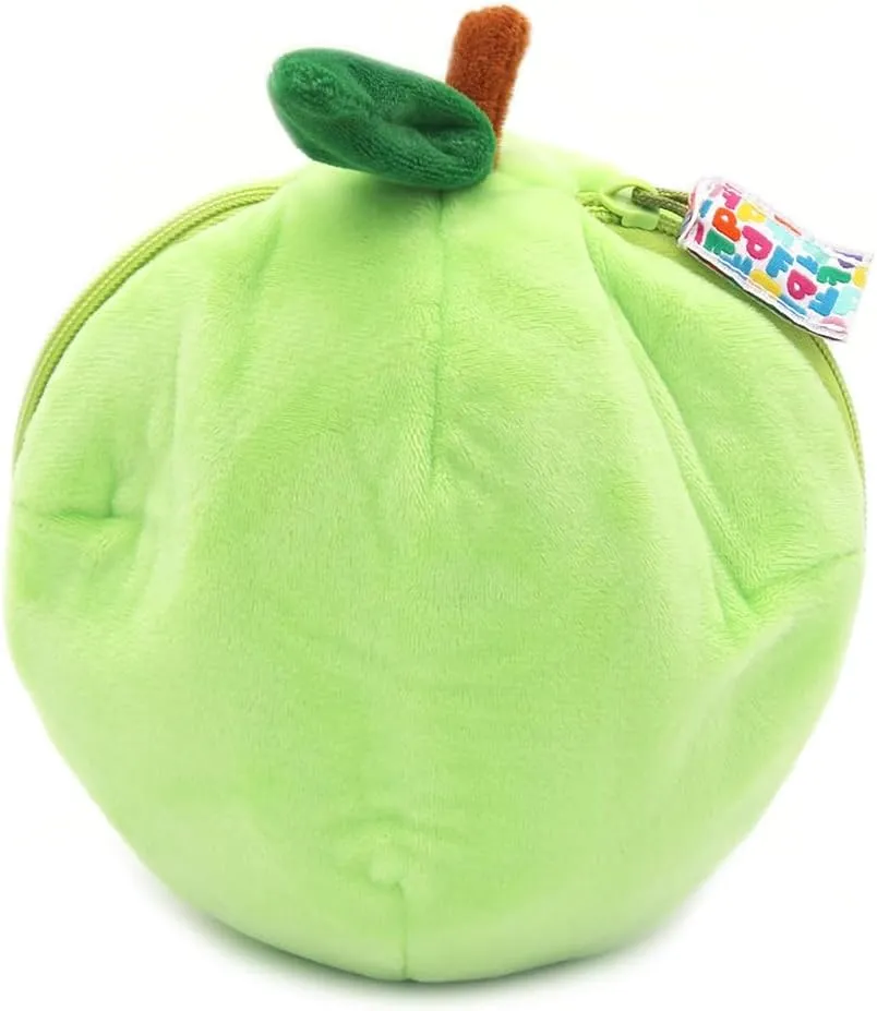LES DÉGLINGOS Flipetz Crocket The Dog Plushie - Reversible Apple to Dog 2-in-1 Soft Toy - 9 Inch Kids Transforming Plush Toy Cute, Collectible, Durable, Stuffed Animal Gift for All Ages