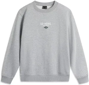 LI-NING Sports Life Series Men Sweatshirt Velvet Warm Comfortable Classic Pullover AWDU679