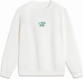 LI-NING Sports Trend Series Men's Sweat Absorbing Comfortable Soft Round Neck Hoodie AWDU609