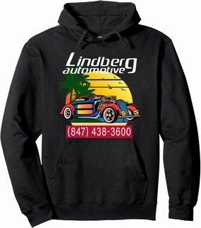 Lindberg Automotive Hot Rod Gift Pullover Hoodie