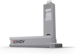 LINDY USB Type C Port Blocker Key, White - Pack of 4