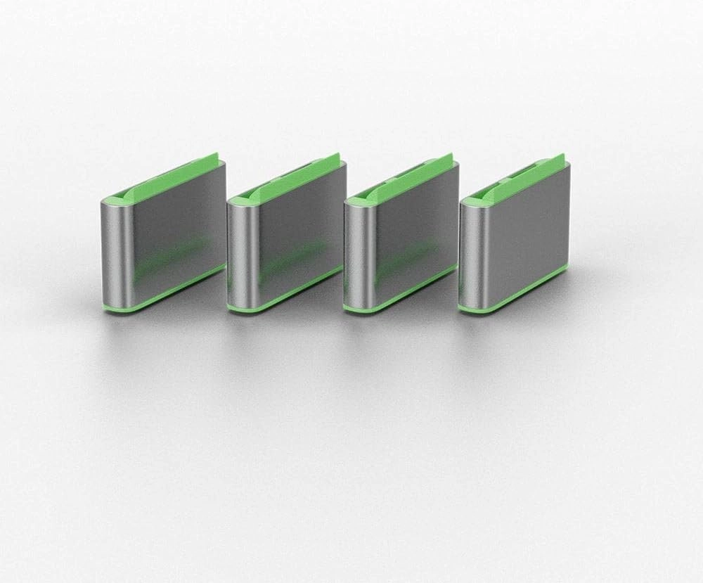 LINDY USB Type C Port Blockers (Without Key) - Pack of 10, Green
