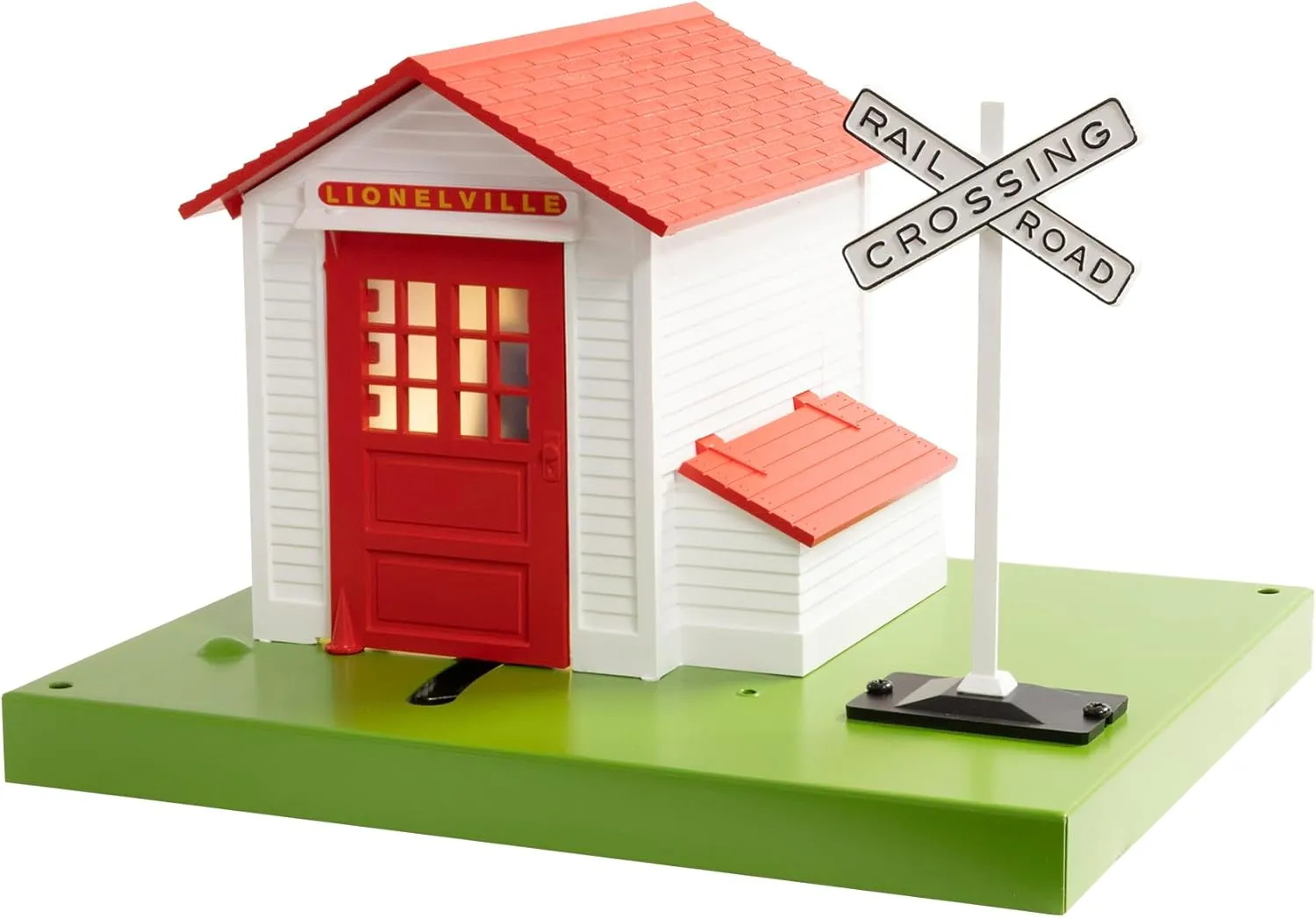 Lionel Lionelville Classic Automatic Plug-Expand-Play Gateman O Gauge Model Train Accessory
