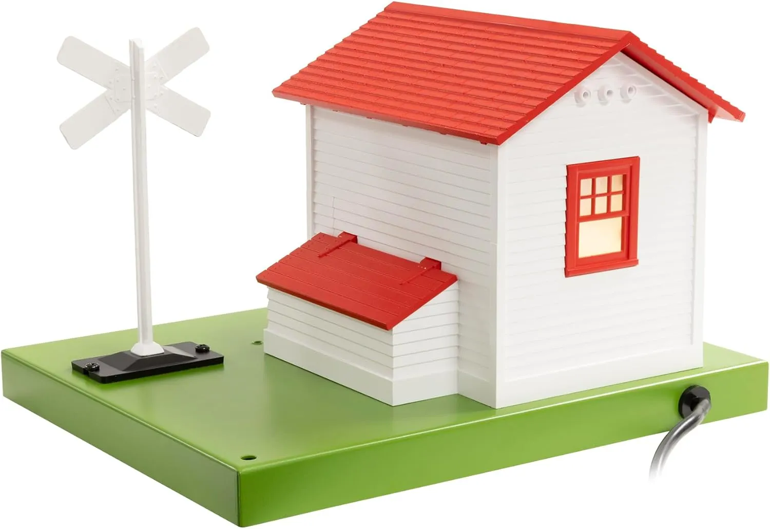 Lionel Lionelville Classic Automatic Plug-Expand-Play Gateman O Gauge Model Train Accessory