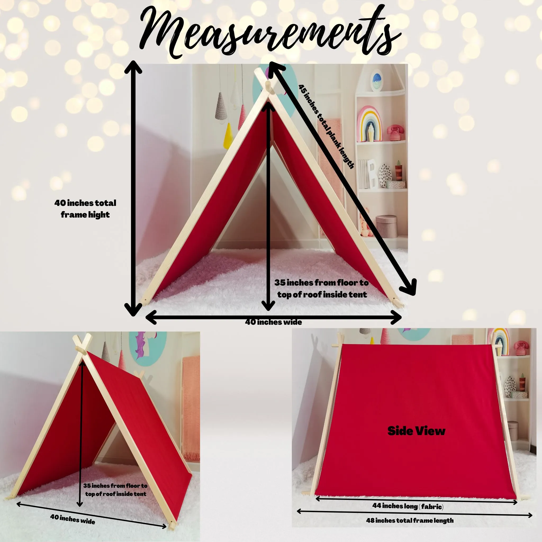 Little Elf Kids Play Tent Gift Set
