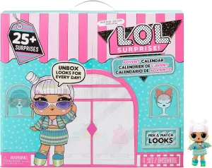 L.O.L. Surprise! Advent Calendar w/ 25  Surprises, Accessories, Interactive Packaging, Holiday Advent Calendar, Mix&Match Outfits, Shoes, Accessories, Limited Edition Doll, Collectible, Girls Gift 4 