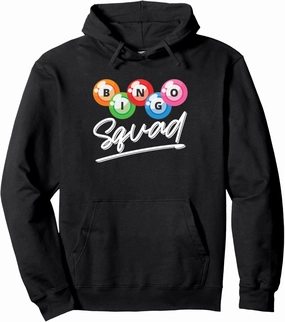 Lottery Gambling Bingo Squad Lotto Bingo Player Bingo Pullover Hoodie