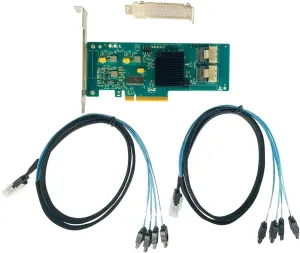 LSI 9201-8i RAID Controller Card 6G HBA FW P20 9211-8i IT Mode ZFS FreeNAS unRAID SAS PCI E Expander Card   2*SFF-8087 SATA