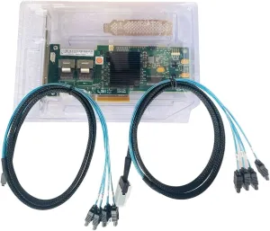 LSI MegaRAID 9240-8i RAID Controller Card 8-port 6Gbps SAS SATA LSI00200 Server PCIe Expander Card   2* SFF8087 SATA Cable
