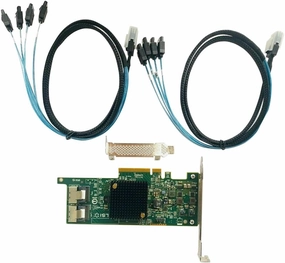 LSI 9207-8i RAID Controller Card SAS 6Gbs HBA P20 IT Mode for ZFS FreeNAS unRAID RAID Expander Card   2 * 8087 SATA Cable