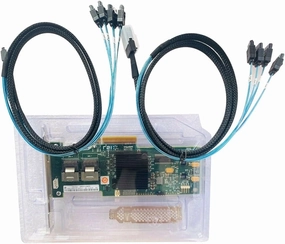 LSI MegaRAID 9240-8i RAID Controller Card 6Gbps 8-Port SAS SATA LSI00200 Server PCIe Expander Card   2* SFF8087 SATA Cable