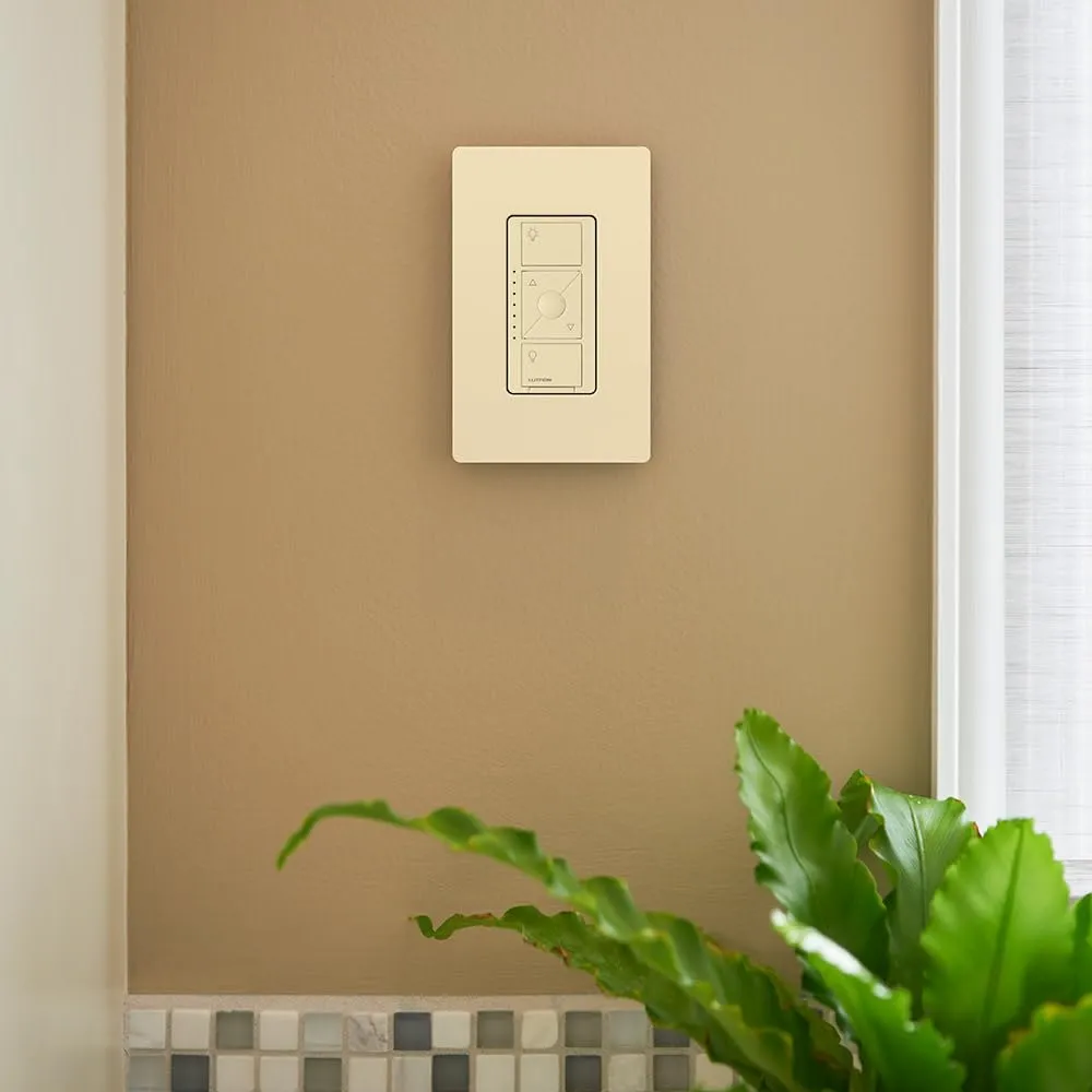 Lutron Caseta Original Smart Dimmer Switch ELV  (Lutron Hub Required), 250W LED, Single-Pole/3-Way, Neutral Required, PD-5NE-WH, White