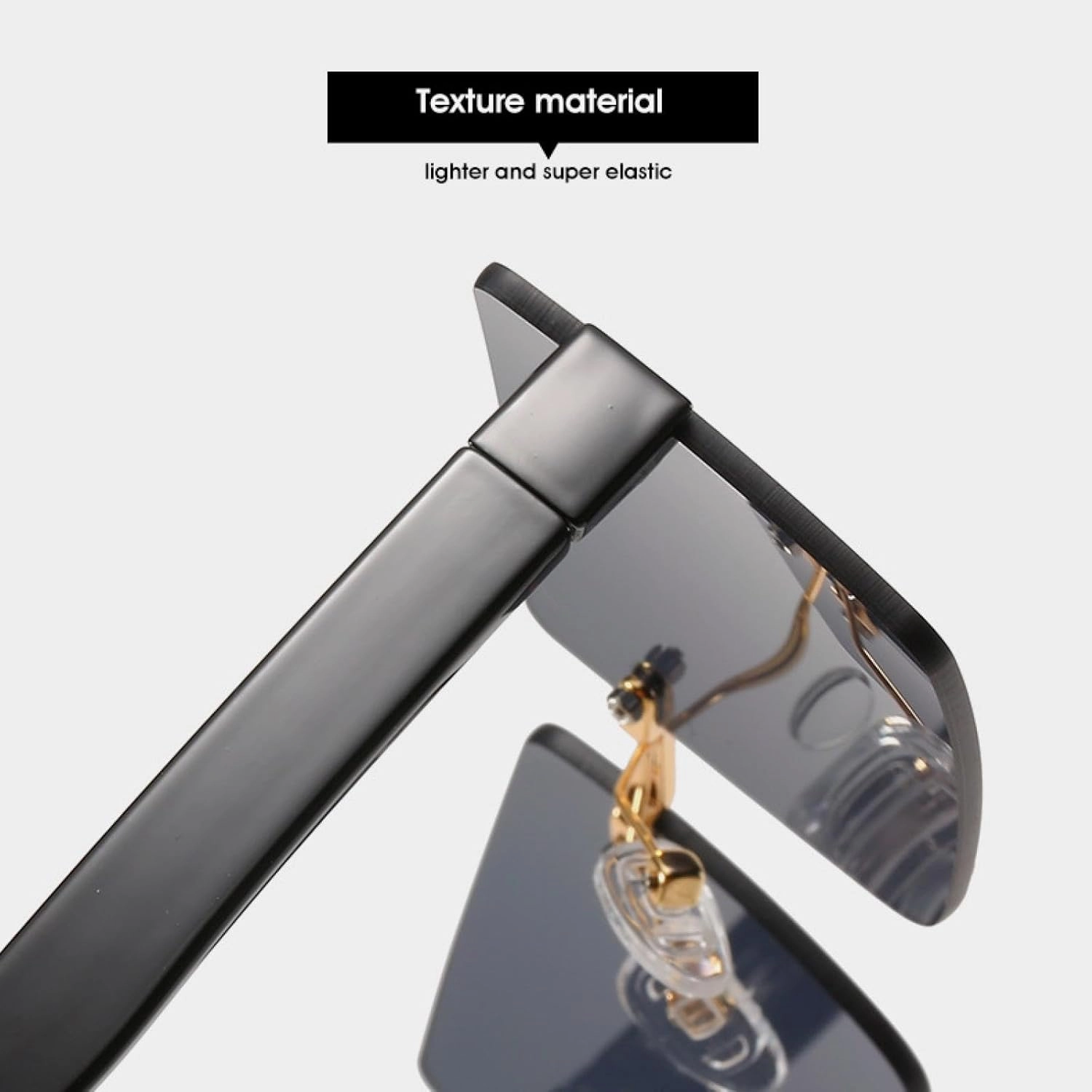 Luxury Rimless Sunglasses Women Men Fashion Vintage Rivets Glasses Outdoor Summer Traveling Eyewear Uv400