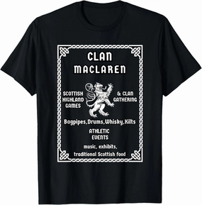 MacLaren Scottish Clan descendant T-Shirt
