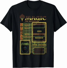 Magic: The Gathering Anatomy Of A Magic Card Retro Schematic T-Shirt