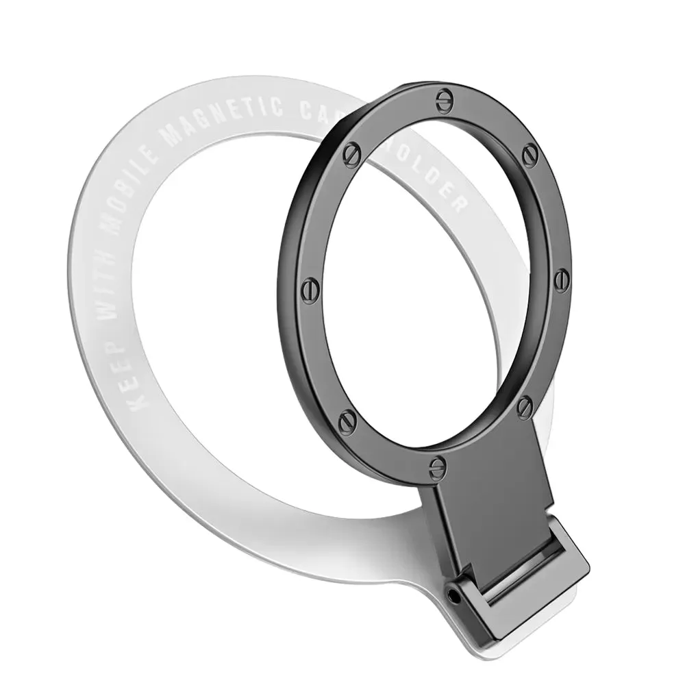 Magnetic Cell Phone Ring Holder Compatible with iPhone 12 13 14 Series For MagSafe Removable Cell Phone Grip Kickstand