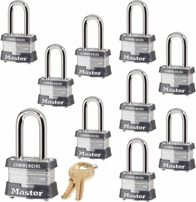 Master Lock - Keyed Alike Locks 3NKALF-10 w/BumpStop Technologiy