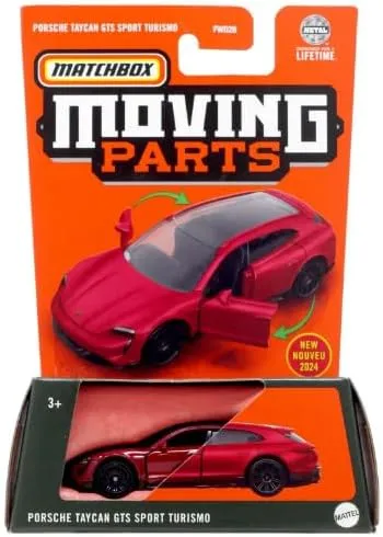 Matchbox Moving Parts Porsche Taycan GTS Sport Turismo, Red