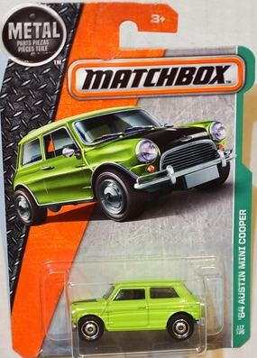 MATCHBOX 2017 METAL PARTS PIEZAS '64 AUSTIN MINI COOPER GREEN 117/125 RARE