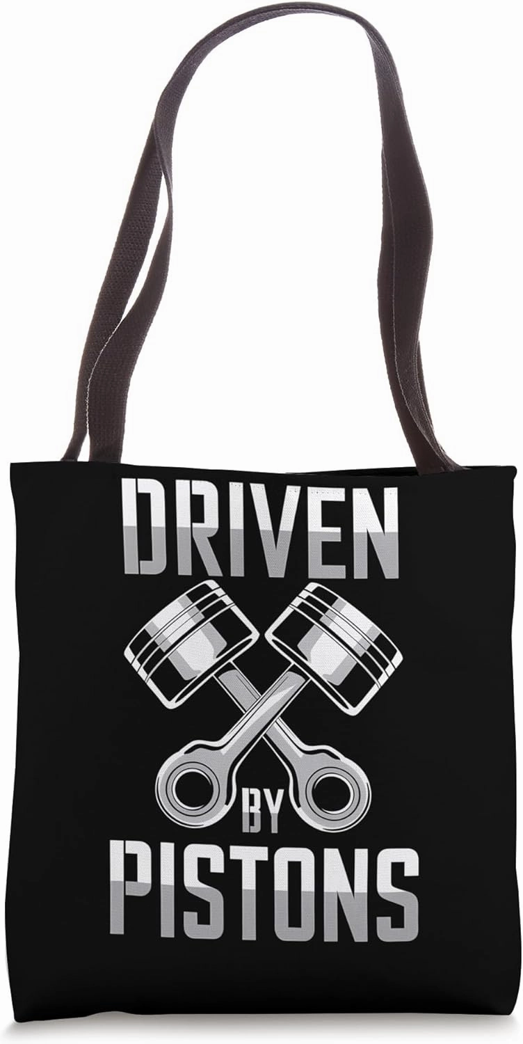 Mechanics Garage Life And Auto Car Guys Driven By Pistons Tote Bag