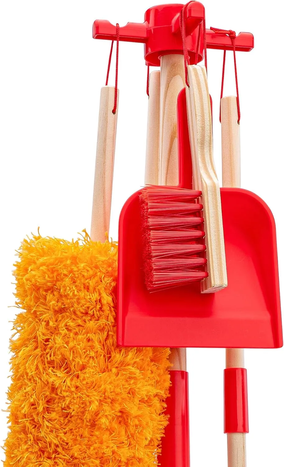 Meland Wooden Kids Cleaning Set - Toddler Pretend Play Toys with Toy Mop, Broom & House Cleaning Kit, Christmas Birthday Gift for Toddler Preschool Girls Boys
