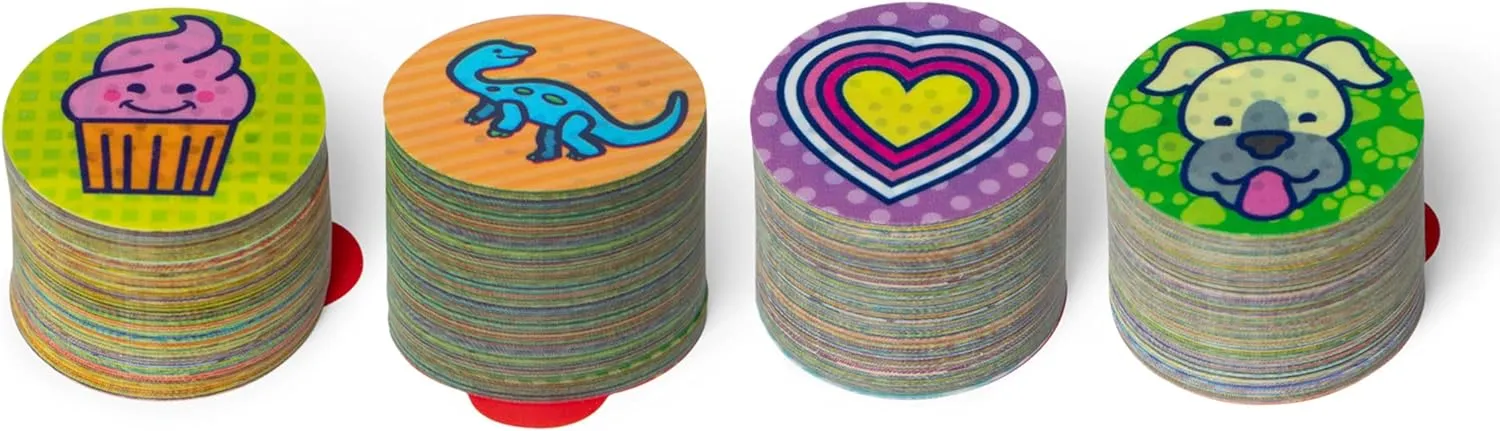 Melissa & Doug Sticker Wow!™ Mini Activity Pad and Refill Stickers 4-Pack (Dinosaur, Pets, Favorite Things, Surprise Pack 1) – 200 Stickers Each (800 Total) for Any Sticker Stamper (Not Included)