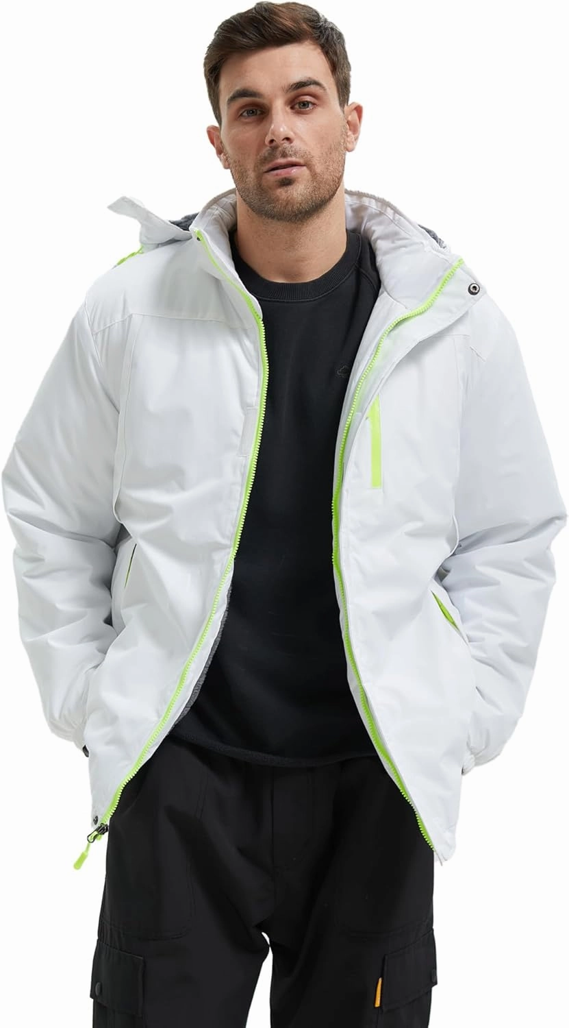Men’s Skiing Jacket Waterproof windproof Rain Jackets with Hood