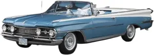 Metal Car Model 1:18 for Oldsmobile 1959 Hard Top Classic Replica Diecast Alloy Car Metal Toy Vehicle Collection Display Die Cast Vehicles(Blue)