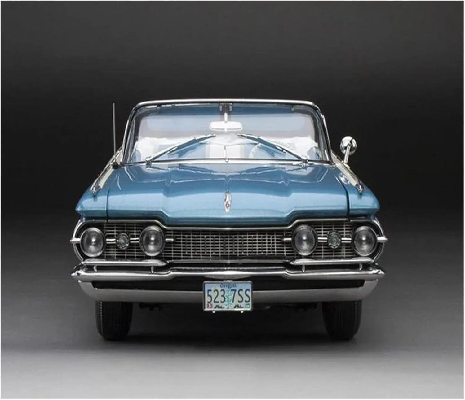 Metal Car Model 1:18 for Oldsmobile 1959 Hard Top Classic Replica Diecast Alloy Car Metal Toy Vehicle Collection Display Die Cast Vehicles(Blue)