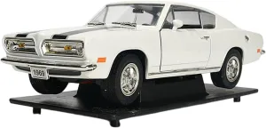 Metal Car Model 1:18 for Plymouth Barracuda Sports Muscle Car Models Classic Static Collection Die Cast Vehicles