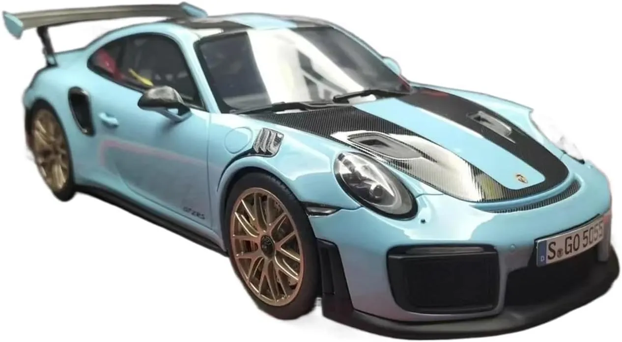 Metal Car Model 1:18 for Porsche 911（991.2） GT2 RS Sports Car Resin Simulation Model Classic Vehicle Collection Die Cast Vehicles