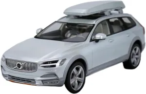 Metal Car Model 1:18 for Volvo V90 CC Classic Vehicle Simulation Alloy Model Home Decoration Metal Car Collectibles Die Cast Vehicles(Silver)