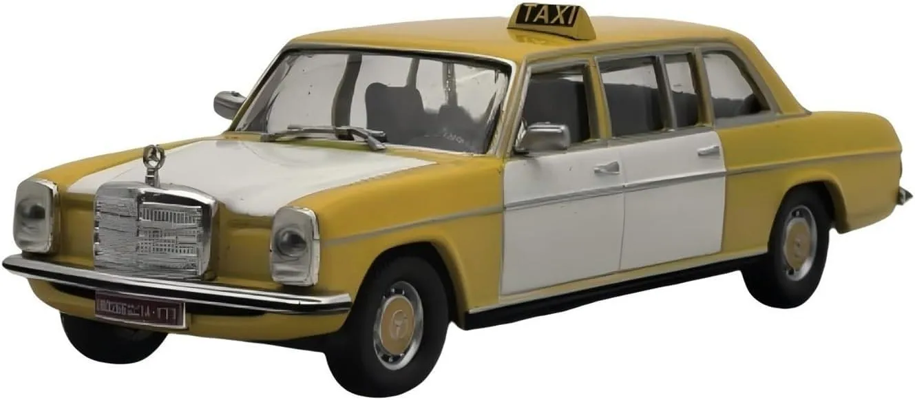 Metal Car Model 1:43 for Mercedes-Benz 240D 1970 Berut Taxi Alloy Classic Car Model Collection Vehicle Souvenirs Die Cast Vehicles