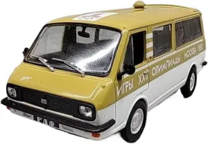 Metal Car Model 1:43 for RAF 2203 MPV 1980 Alloy Van Car Model Diecasts Metal Classic Vehicles Simulation Collection Die Cast Vehicles