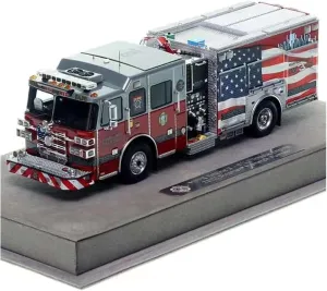 Metal Die Cast Toy Cars 1:50 for Dade Fire Department 2022 Tessa Peak Model Car 911 Collectible Commemorative Edition for Home Or Office Décor
