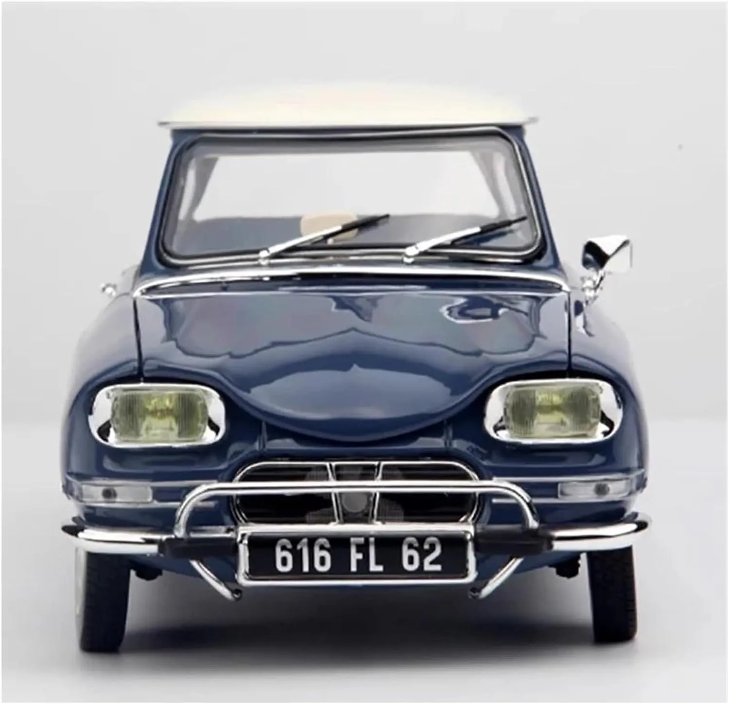 Metal Vehicles Toys 1/18 for Citroen Ami 6 1964/1965 Die Cast Adult Collection Vehicles for Car Lovers Collectible Home Or Office Décor(Blue)