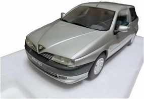 Metal Car Model 1:18 for Alfa Romeo 145 1.6 Ie 1995 Coupe Simulation Car Model Static Ornaments Adult Collection Die Cast Vehicles(Gray)