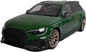 Metal Car Model 1:18 for Audi RS4 2022 Station Wagon Simulation Car Model Faithful Replica Alloy Vehicle Collection Die Cast Vehicles(Green)