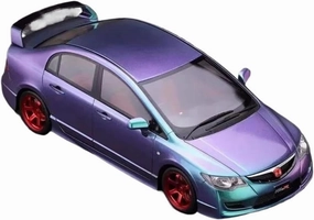 Metal Car Model 1:18 for Honda Civic Type-R FD2 Resin Simulation Car Model Boy Toy Adult Hobby Collection Die Cast Vehicles