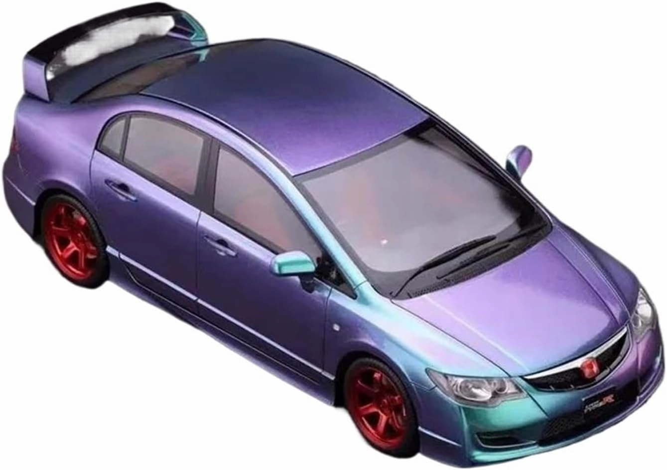 Metal Car Model 1:18 for Honda Civic Type-R FD2 Resin Simulation Car Model Boy Toy Adult Hobby Collection Die Cast Vehicles