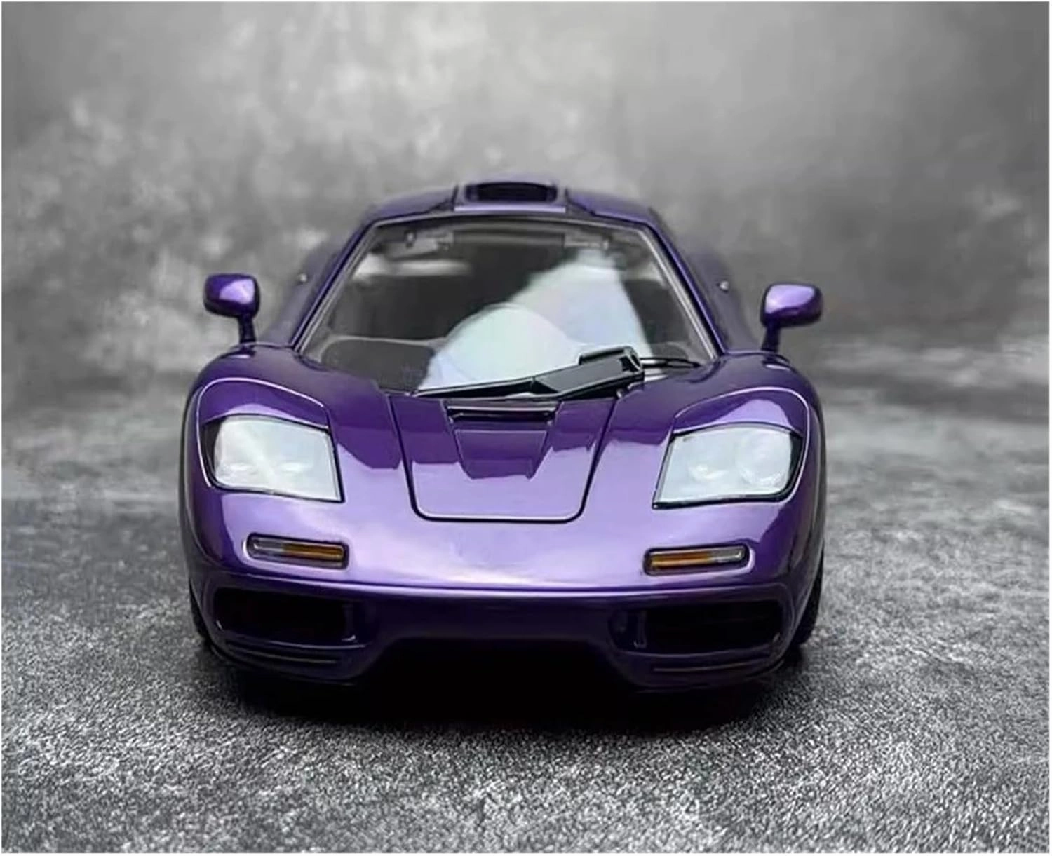 Metal Car Model 1:18 for McLaren F1 XP5 Alloy Simulated Car Model Hobbyist Collection Souvenir Die Cast Vehicles(Purple)