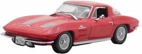 Metal Car Model 1:43 for Chevy Corvette Stingray 1963 Metal Cars Model Simulated Small Vehicle Birthday Gift Die Cast Vehicles